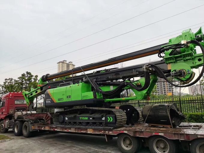 TYSIM KR150C Rotary Piling Rig , Pile Driving Machinery With Rotation Speed 7~26 rpm