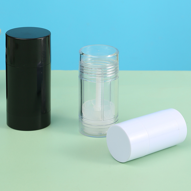 AS Base Material 15g 75g Empty Portable Body Fragrance Green Soft Touch Process Deodorant Antiperspirant Stick Packaging