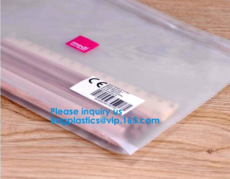 A4 Clear Pvc Zipper File Bag A5 Clear Pvc Document Bag With Red Zipper B5 Pvc Envelope Bag With Card Pouch