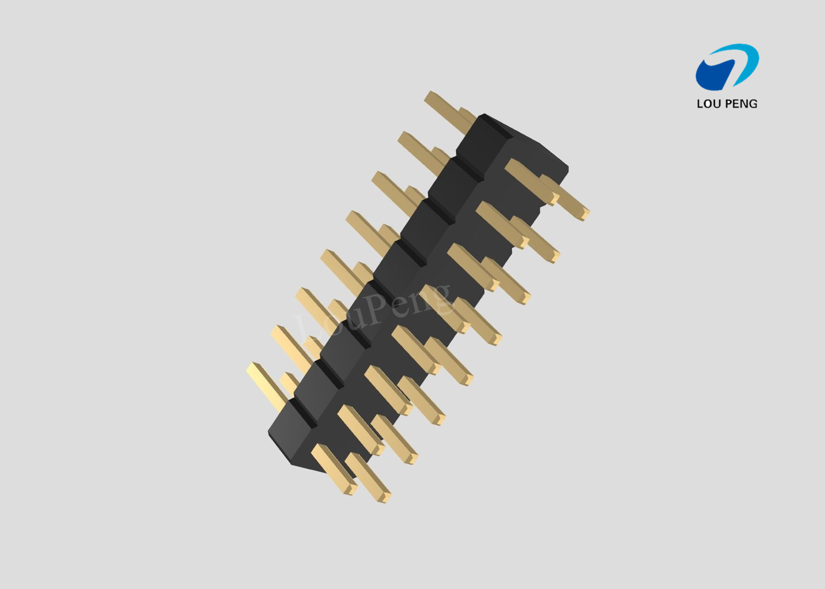 Pin Header 2x08pin 2.00mm pitch vertical