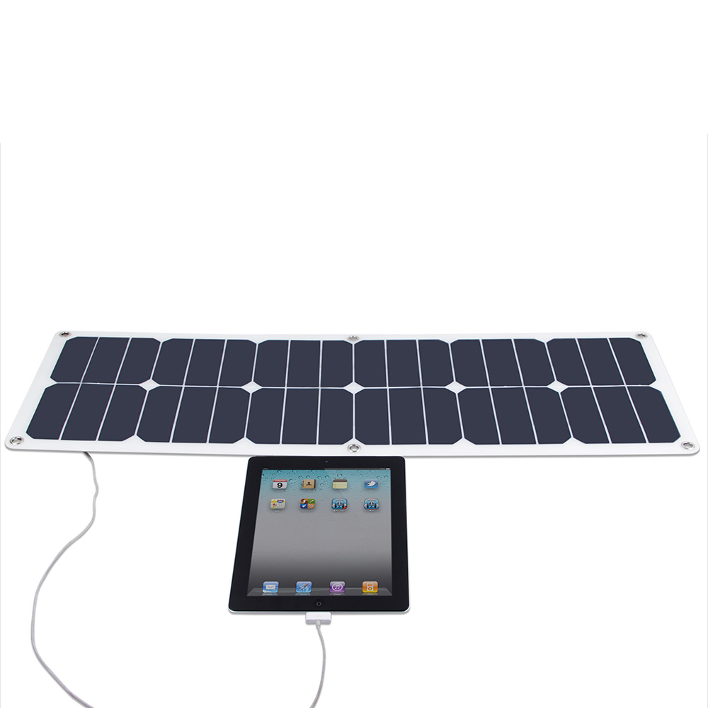 PET Laminated 40W Flexible Solar Panels For Laptop Charging