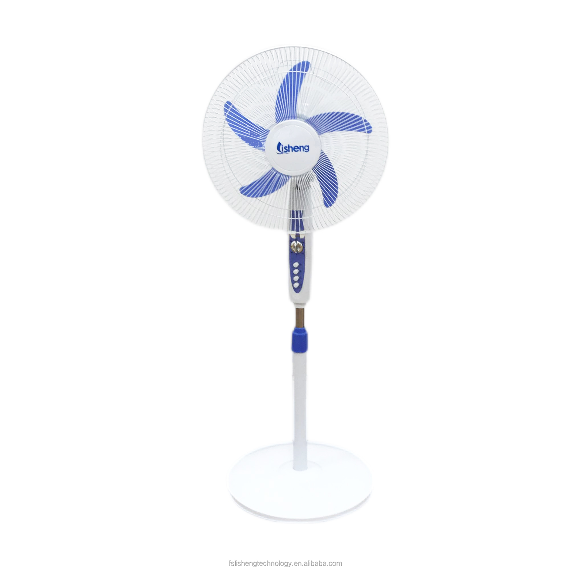 Industrial Cooling Plastic Floor 12V DC Electric Energy Saving 16 Inch Stand Fan With Timer