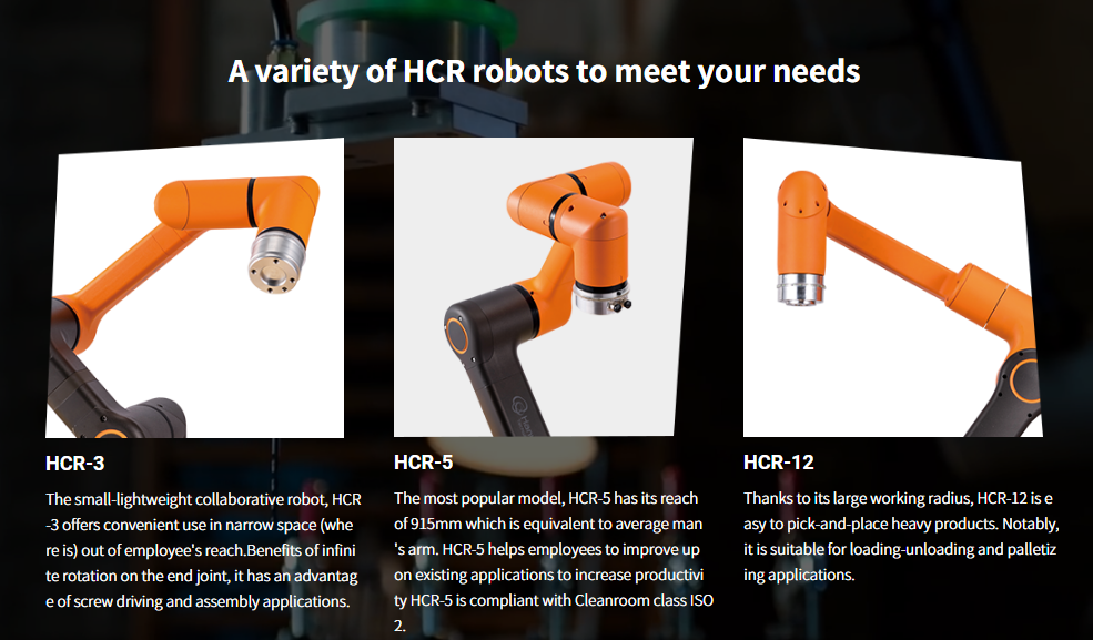 collaborative robot Hanwha HCR-12 with camera for cobots with grip-pers industrial robotic arm 6 axis for cobot welding