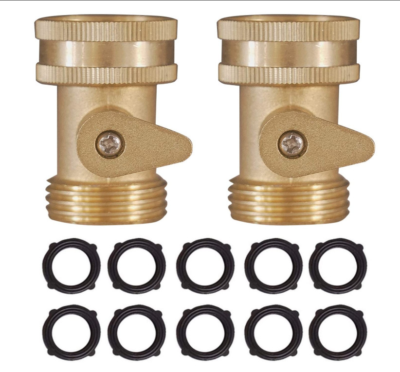CNC 3/4 Inch Heavy Duty Brass Garden Hose Shut Off Valve With Rubber Washers