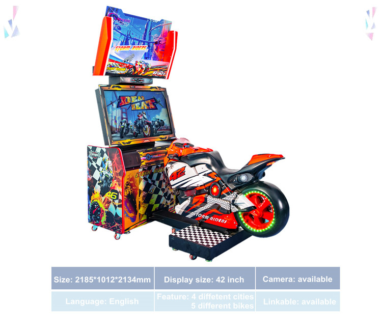 42 Inch Dead Heat Riders Arcade Racing Simulator Multiple Players Street Motor Game Machine