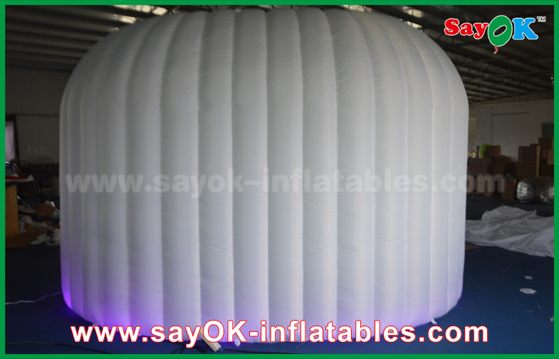 Green Background Inflatable Photo Booth Enclosure Double - Deck Photo Booth Tent