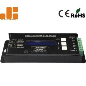  DMX512 Decoder LED Dimmer Controller With RJ45 Pluggable Terminals 300g Manufactures