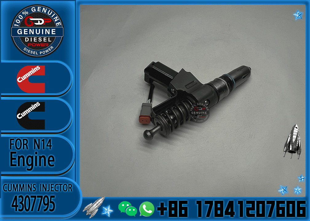 Common Rail Fuel Injector 4307795 3411767 3411759 3411381 For Cummins QSN14 N14 Engine