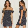 Buy cheap Ladies Off Shoulder Printed Mini Boho Dress 2018 from wholesalers