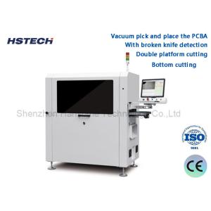 Double Platform Cutting With Broken Knife Detection Inline PCBA Router Machine