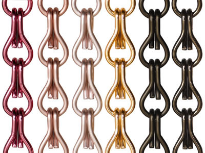 Customizable Aluminum Chain Link Curtain For Modern Curtain Pattern