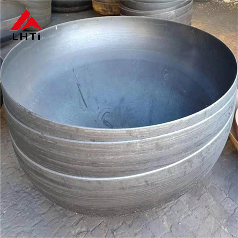 Ti Grade 12 Gr12Titanium Head Disc Titanium Hemispherical Head Dish Shaped Titanium Equipment