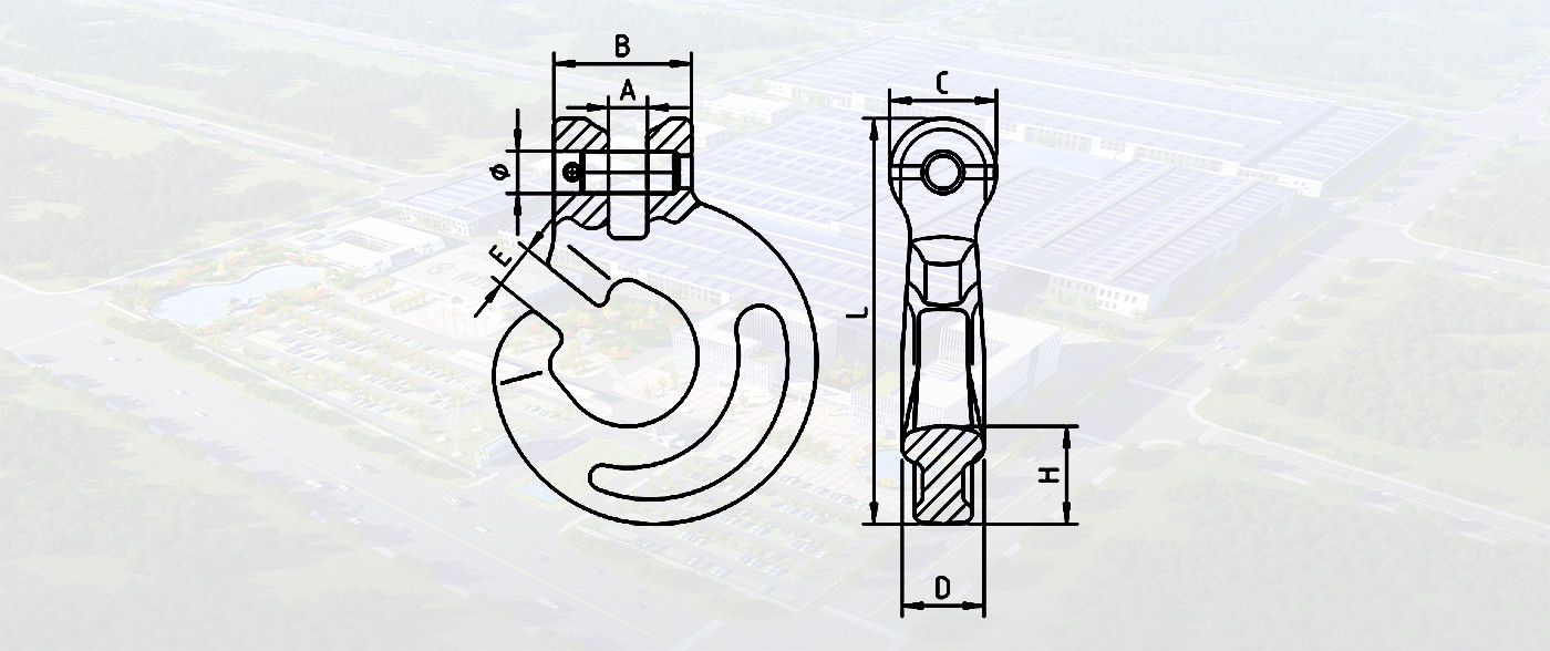 SLR881-C TYPE CLEVIS FOREST HOOK