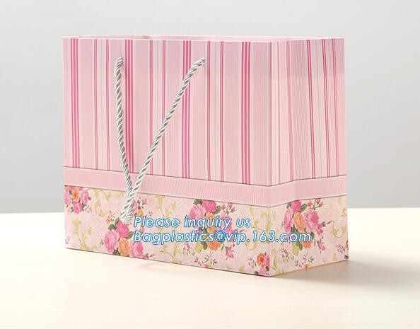 Luxury Paper Gift Carrier Shopping Bag Party Bag with Handles,printed paper carrier bag for apparel shopping bag, bageas