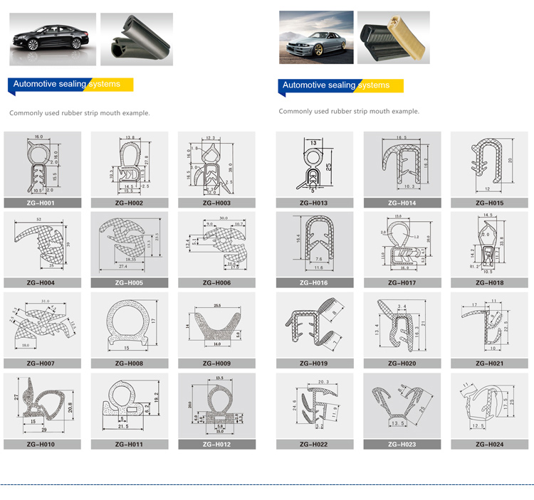 Customizable EPDM Window Door Seal Rubber Weather Strip for Sealing Doors and Windows