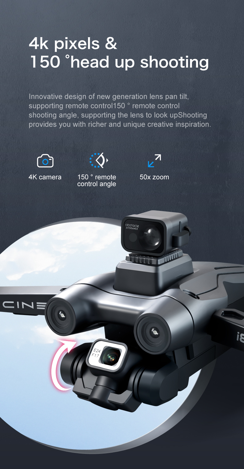 Remote Control I8 Max Drone 25 Minutes Flight Time 1.5km Range Dual Camera GPS and Smart Return for Beginner Drones