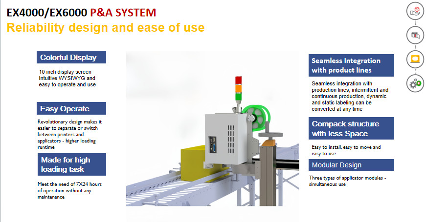 Automatic Piezo High Resolution Inkjet Printer Case Labeling System For Packaging Lines