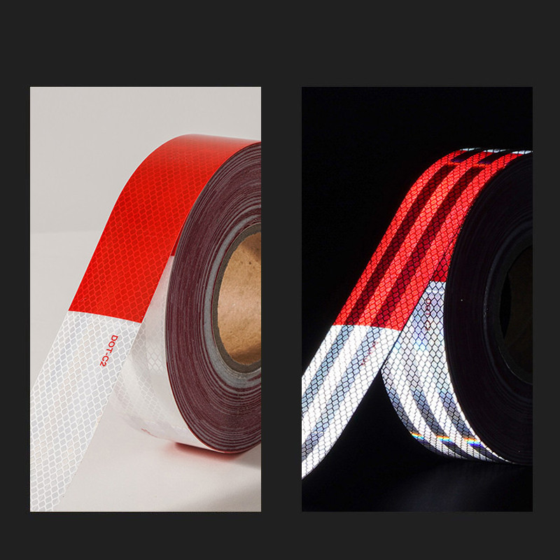 Fluorescent Yellow DOT-C2 Truck Reflective Conspicuity Tape For Warning
