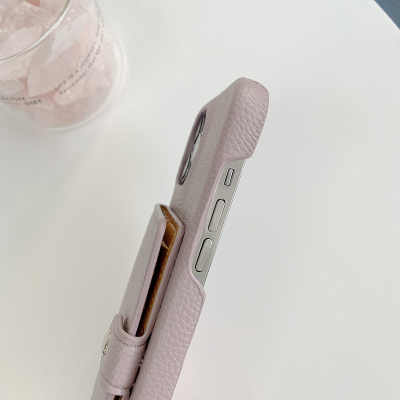 Luxury Design Style Litchi Leather Phone Cases for iPhone 13 Pro Handmade and Durable