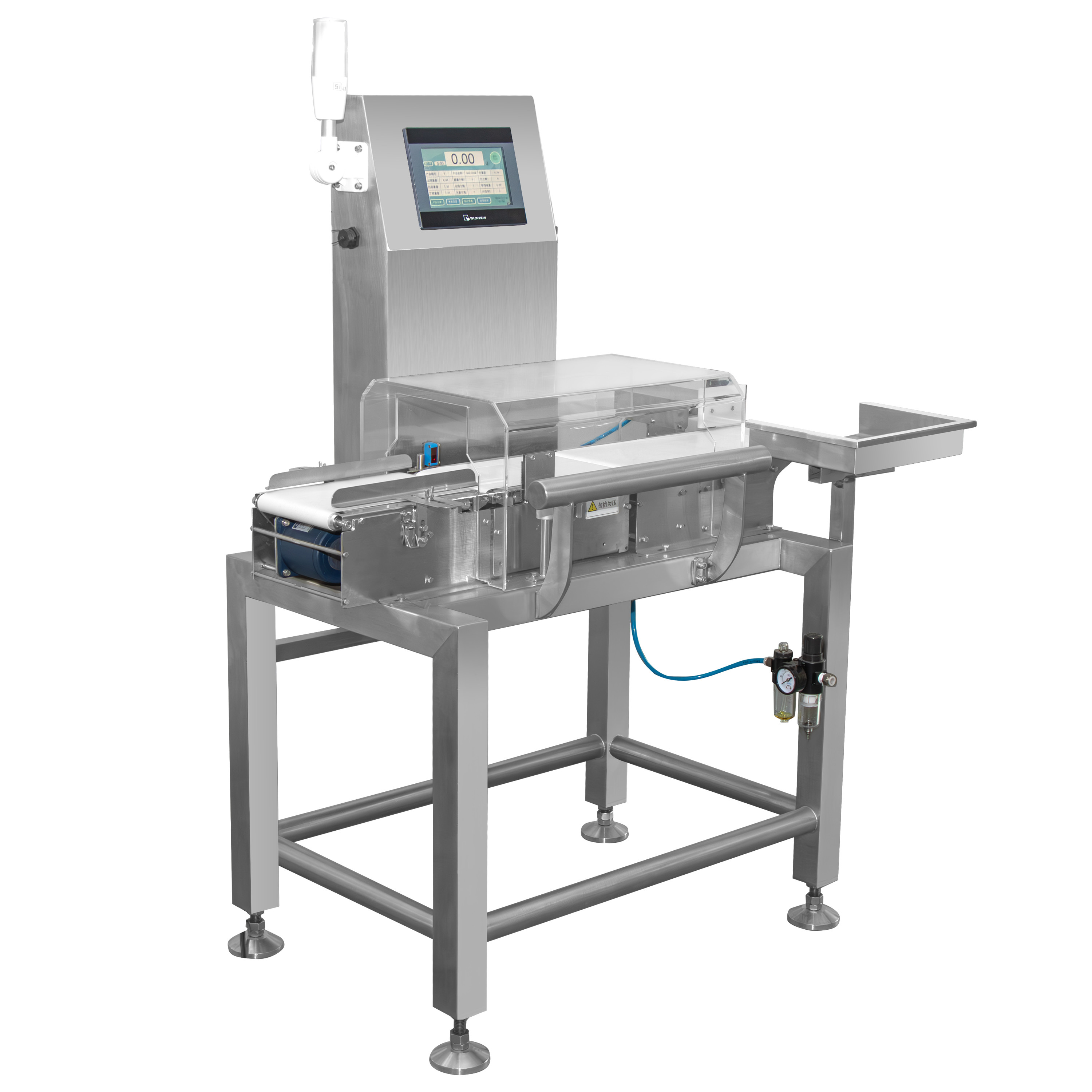 Multi Weight Sorting Zones Conveyor Check Weigher IP67 Waterproof