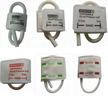 Disposable NIBP Cuff For Hospital Blood Pressure Monitor Singel Tube Different Size