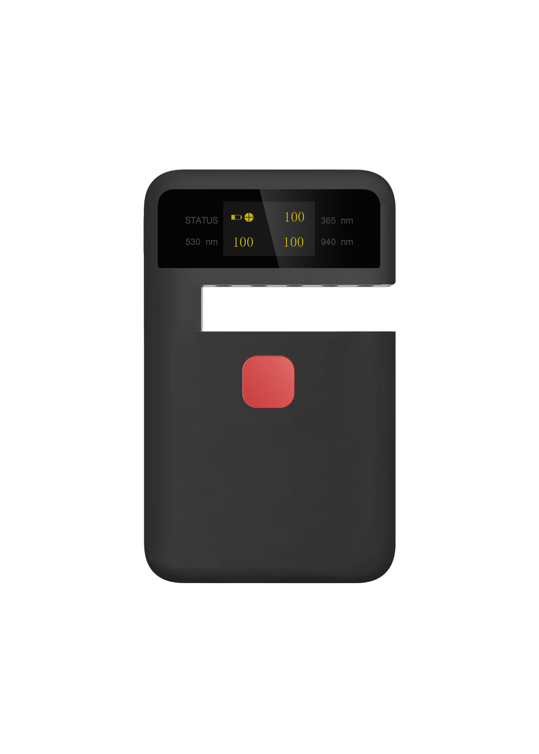 ±2% Test Accuracy Digital Light Transmittance Meter Black Handheld