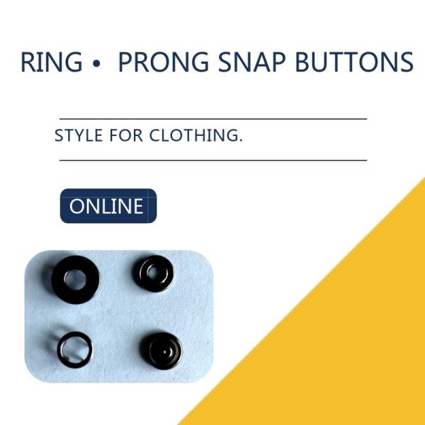 Antique Silver Prong Snap Buttons Press Metal Stud For Clothing
