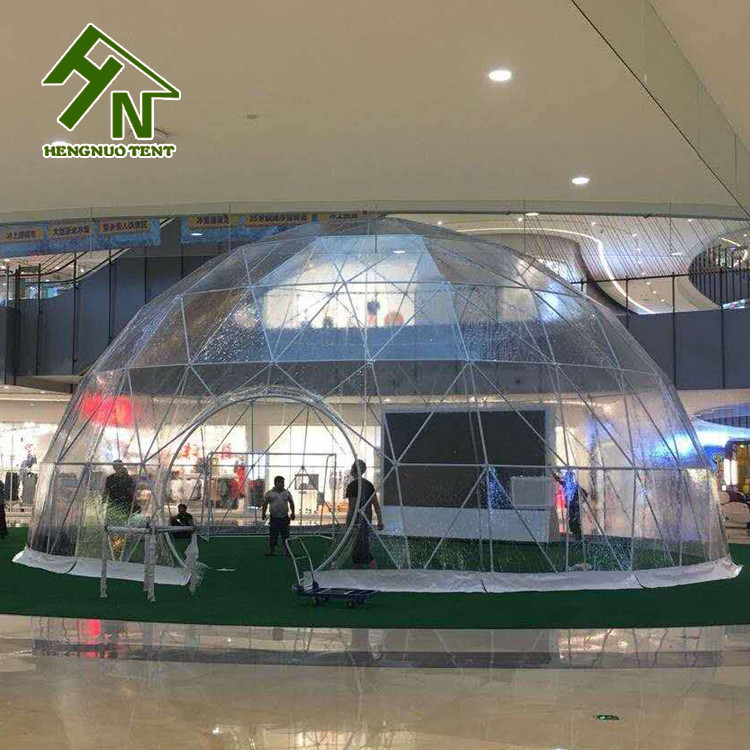 Outdoor Shelter Plastic Big Dome Tent For Promotion Events Diameter 45m