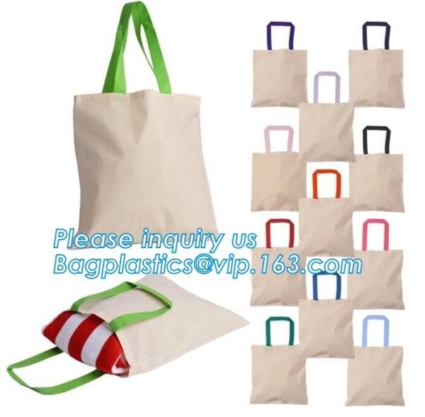 Creative advertising shopping colorful cotton canvas bag gold stamping bag with