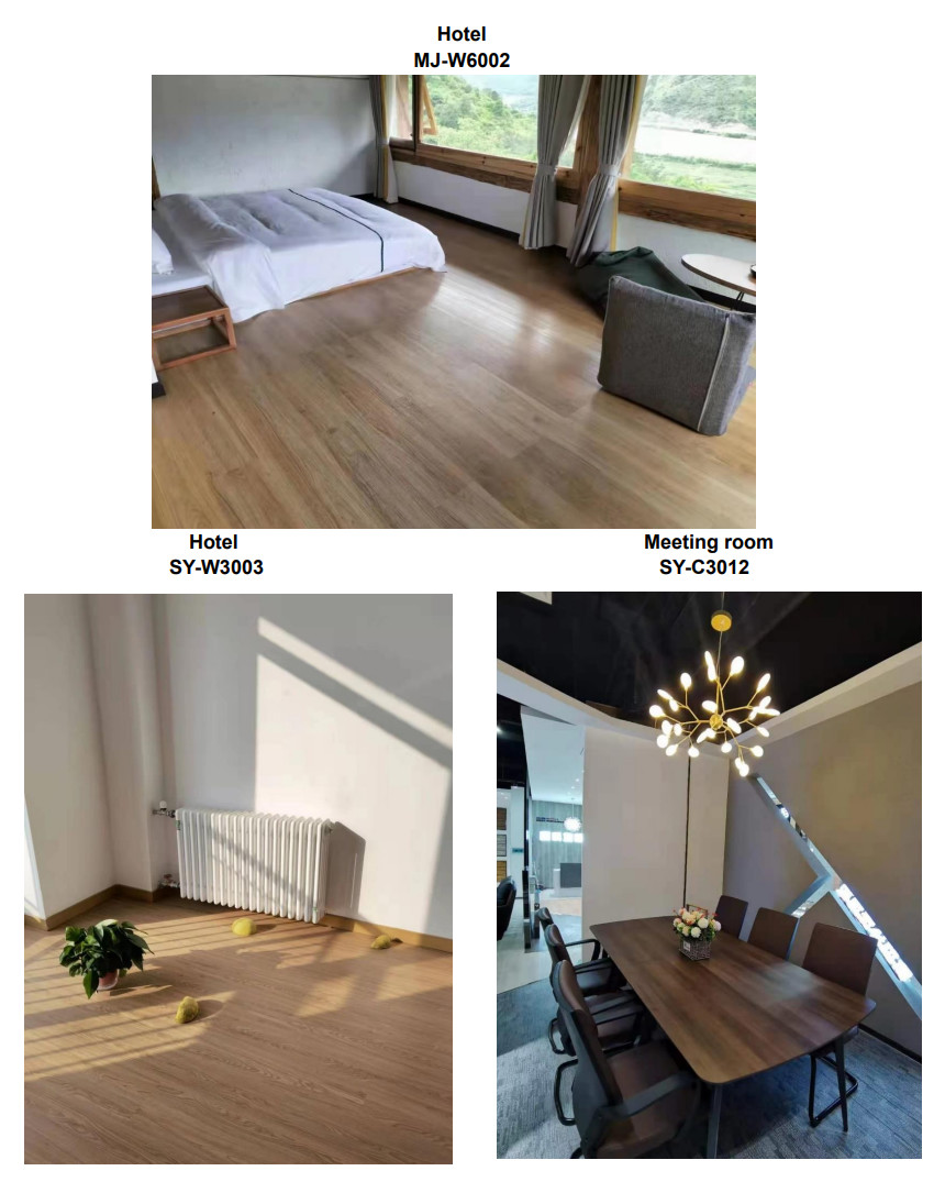 Pollution Free stone plastic flooring 0.3mm Non Corrosive Unilin Click Belgrade Burlywood Wood Grain GKBM DG-W50003B