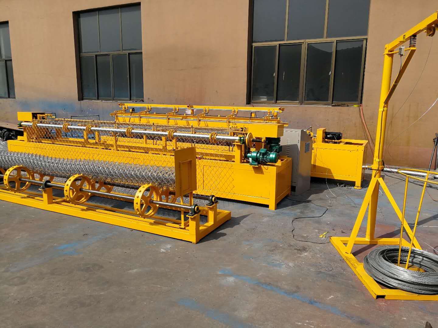 Fully Automatic Chain Link Fence Machine For Double Wire And Single Wire