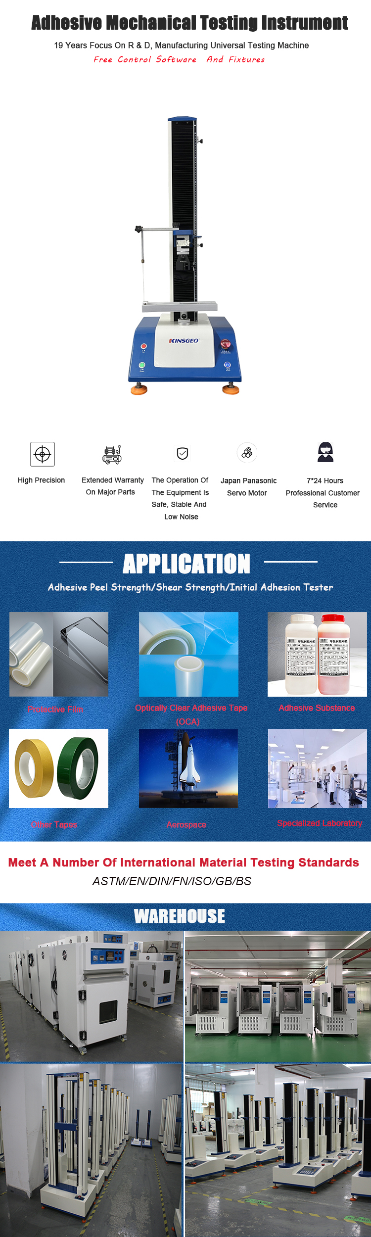 Peel Strength Tester 180 Degree Peel Tester Single Column Tensile Testing Machine Good Price