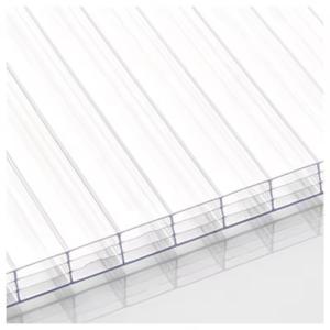 5mm 10mm Multiwall Panels Sun Shade Polycarbonate Hollow Sheet for Car Shelter 5mm Twin Wall Hollow Polycarbonate Sheet