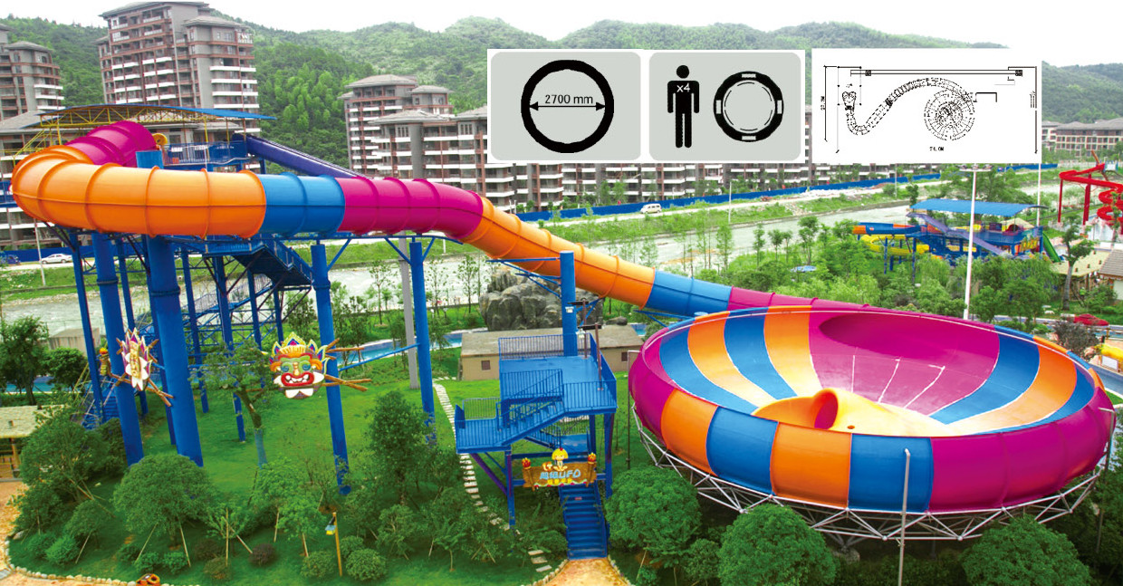 spray water park family water space bowl slide for aqua theme park
