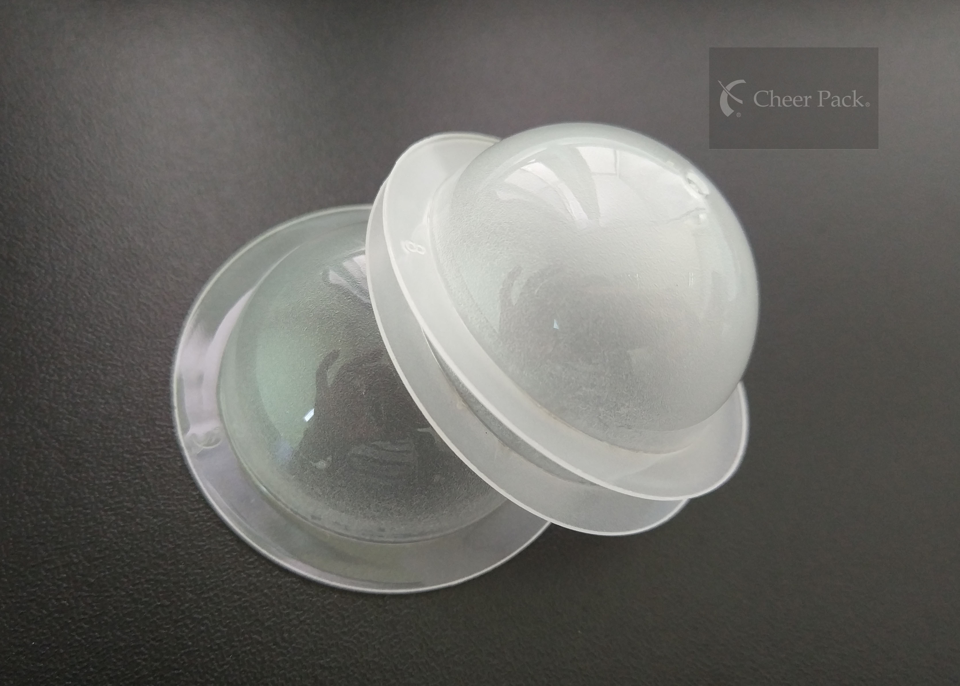 Transparent Color Scrub Mini Capsule Pack PP Material Round Bottom