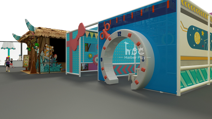 Kids Indoor Play Structure Mechanical Themed for Kindergarten School Amusement
