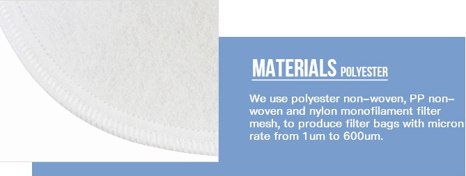 5 Micron Food Grade Water Welded PP Liquid Filter Bag Sewed / Welded Customized Size