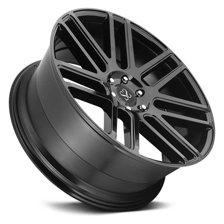 Custom Size 22 Forged Rims Wheel With Matte Black Spoke Barrels For Luxury Car