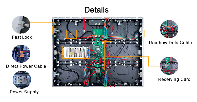 3840Hz Led Commercial Advertising Display Screen Seamless Assembly