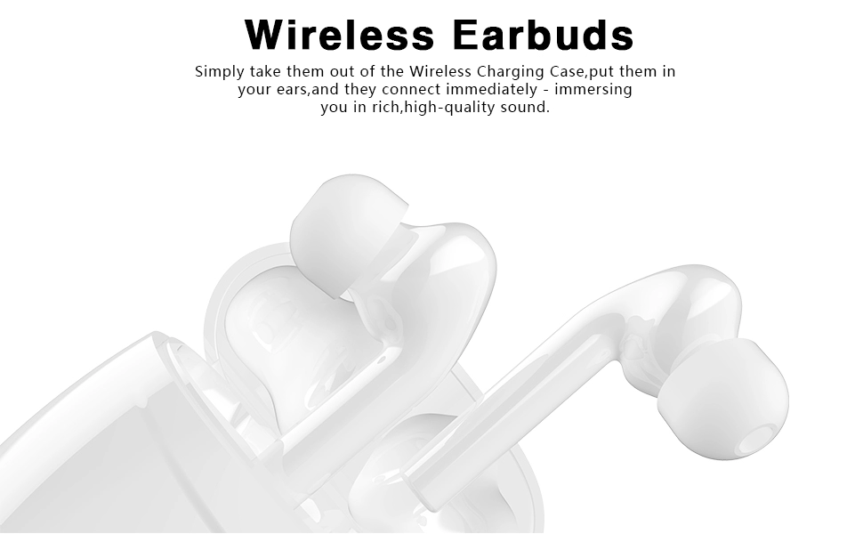 Waterproof In Ear I7s Sports Bluetooth Earphones 350mAh Case
