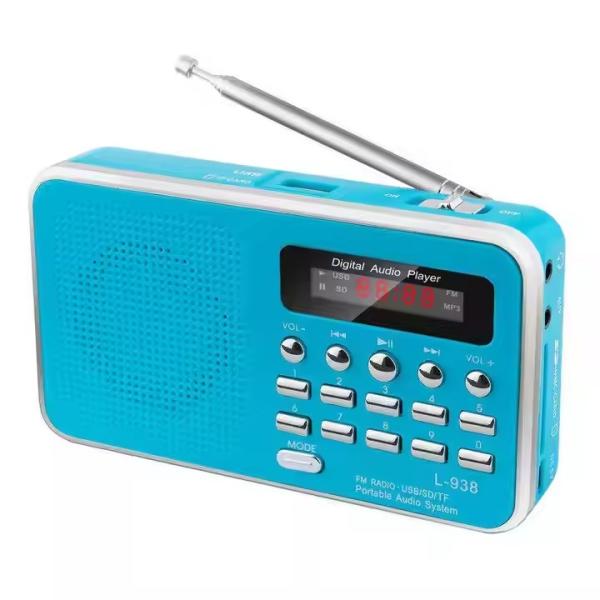 Built-In Speaker Portable Radio Player FM/MW/SW 3 Band Rechargeable Battery Pack