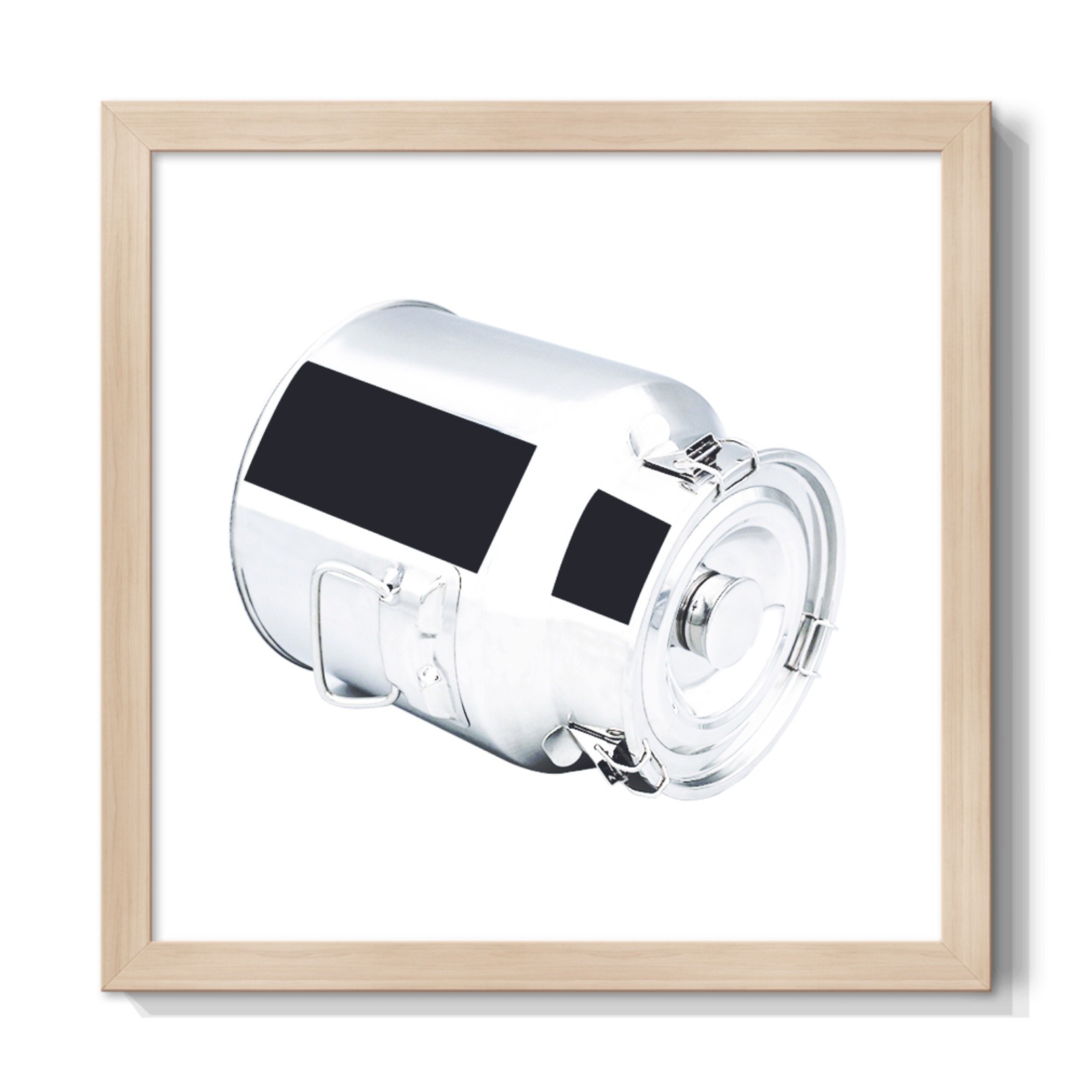Polished 11L Stainless Steel Milk Can sanitary For Storaging