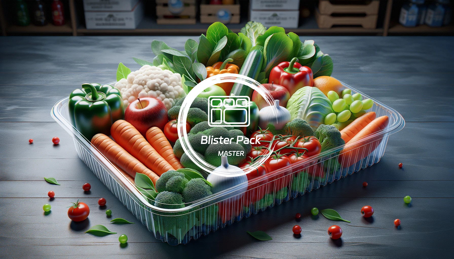Durable PP Material Fruit & Disposable Vegetable Tray Freezer-Safe Grinder Fresh Packaging