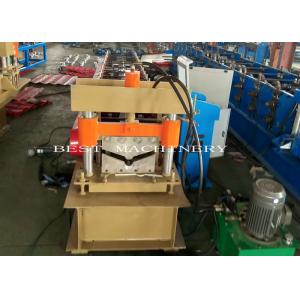 V-Shaped Roof Ridges Roll Forming Machine 8-12m/Min Speed PLC Control