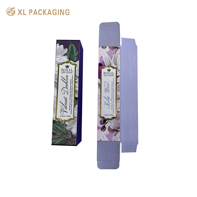 Customized Logo Foldable Paper Packaging Box For Cosmetics Makeup Skin Care