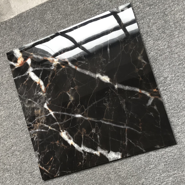 Silky Black and Grey Marble Porcelain Tile The Perfect Addition to Modern Interiors