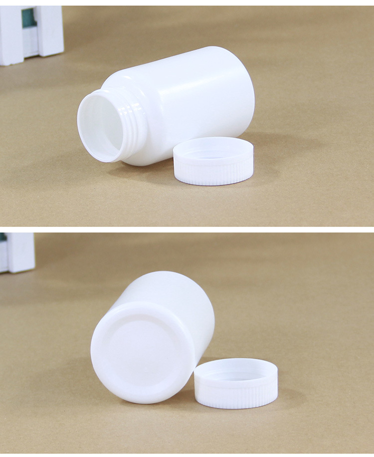 Custom Empty Plastic Medicine Pill Bottle Packaging With Screw Cap with Screen Printing