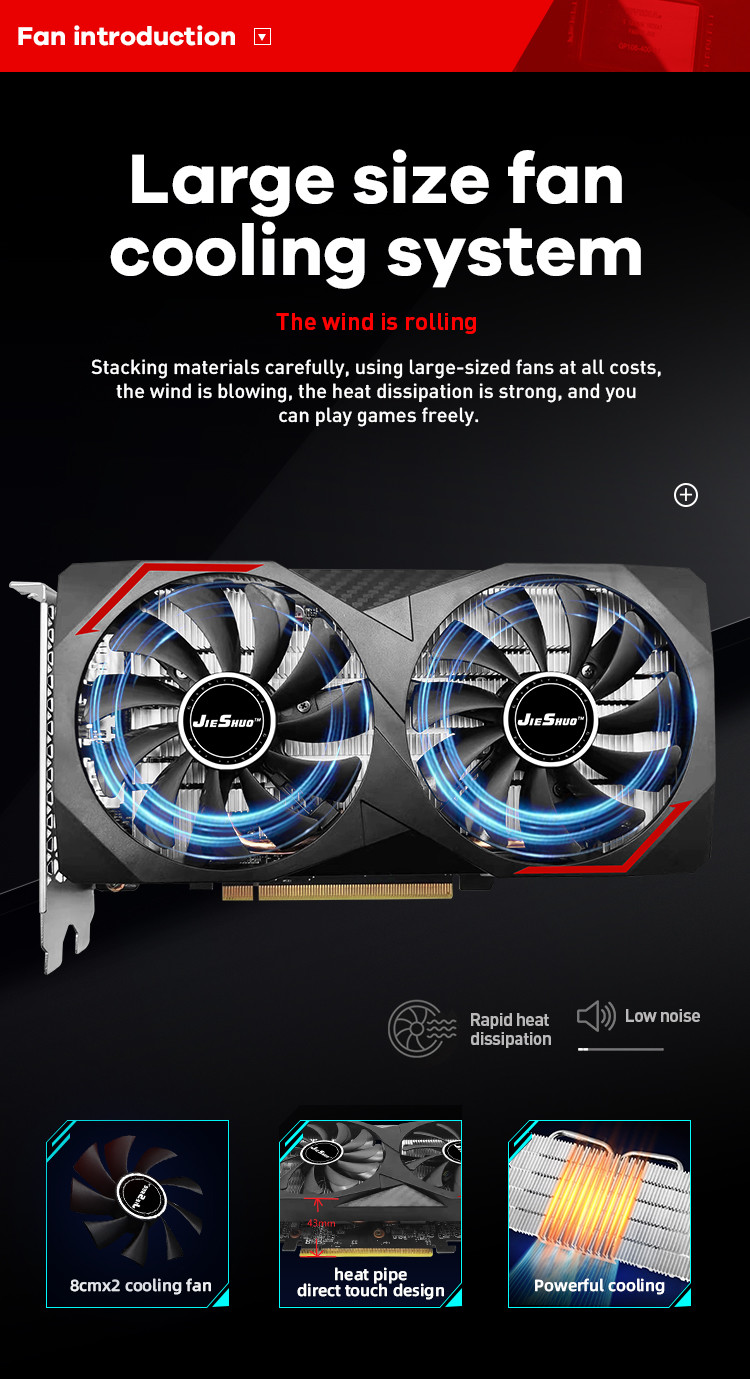 RX 6600M 8G Gaming Graphics Card 128bit GDDR6 Hashrate 31MH Mining Graphics Card