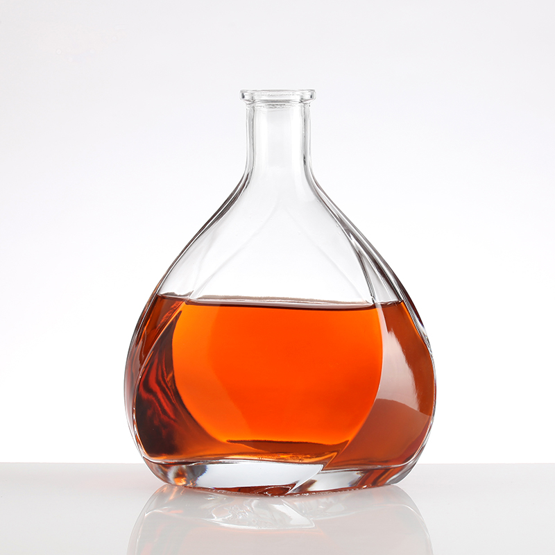Hot Stamping Surface Handling 750ml Glass Wine Bottles for 2022 Custom Logo Brandy Sale
