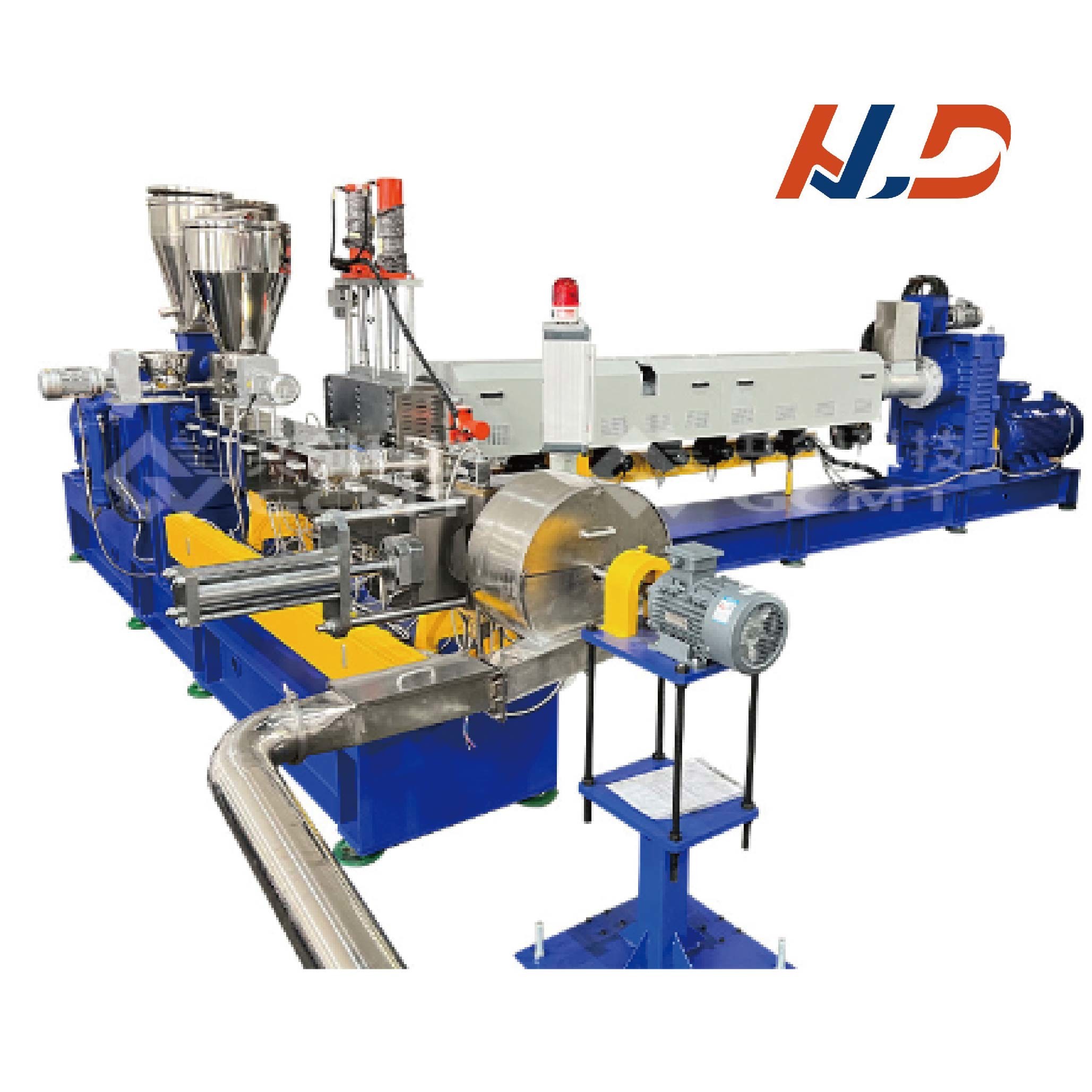 HLD Factory 300~500kg/H TSC Compounds Two Stage Extruder Machine For Pelletizing Line